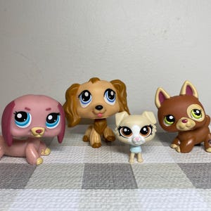 Authentic Littlest Pet Shop Dogs: Rare LPS Collectible Figures