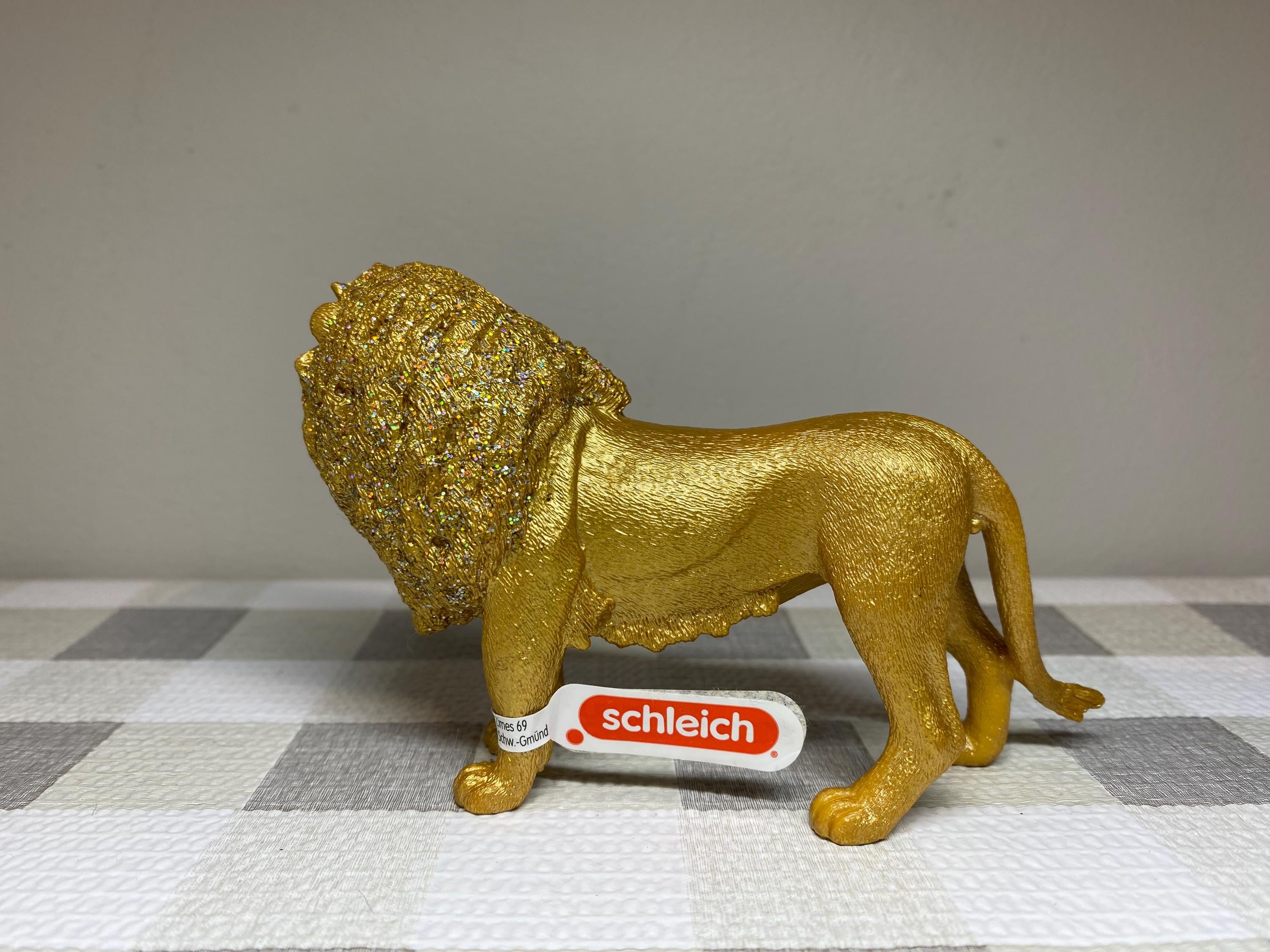 シュライヒ 85 周年記念 ゴールデン ライオン: レア コレクタブル