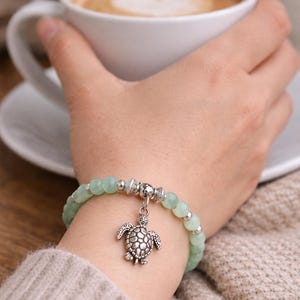 Sea Breeze Turtle Charm Bracelet