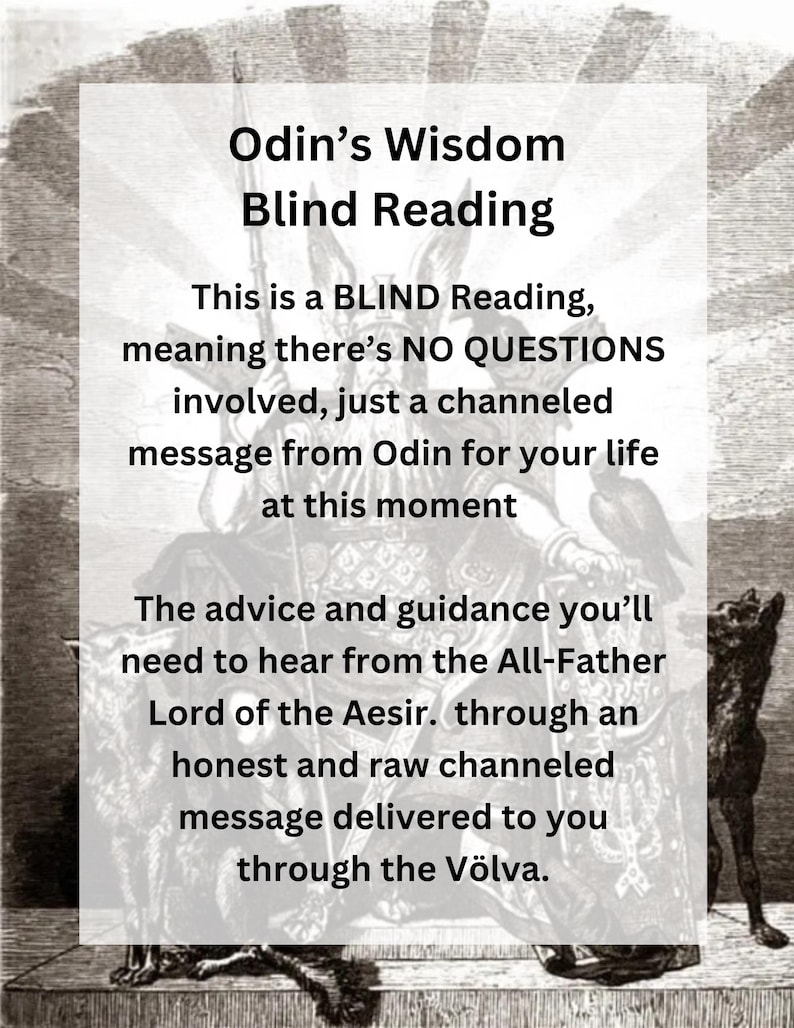 Odin's Wisdom | The All-Father Blind Reading | Norse Gods Channeled Message 1 to 5 Paragraphs image 2