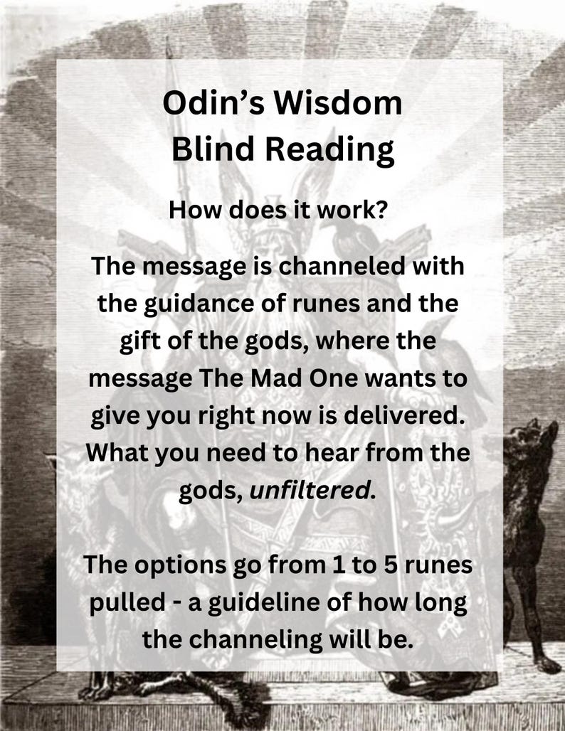 Odin's Wisdom | The All-Father Blind Reading | Norse Gods Channeled Message 1 to 5 Paragraphs image 3