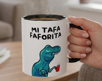 My Favorite Mug Mi Tafa Faforita Funny Coffee Mug – Silly Meme Humor Cup Cute Novelty Gift for Friends Coworkers