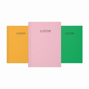 Minimalist Custom Name Journal – Personalized A5 Hardcover Notebook, Elegant Gift, 150 Lined Pages