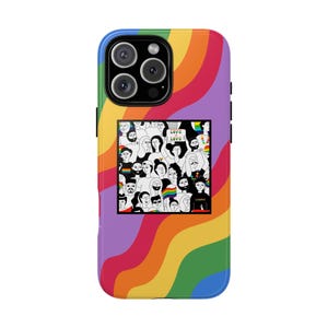Pride Phone Case – LGBTQ+ Rainbow Case for iPhone, Pixel & Samsung | Colorful Inclusive Love is Love Cover