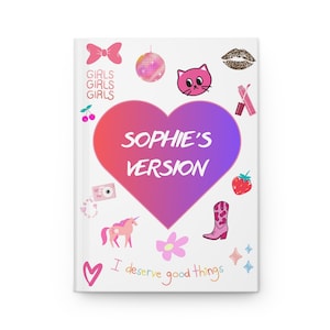 Op maat gemaakt notitieboek geïnspireerd op TS Eras – gepersonaliseerd girly cadeau voor verjaardag, afstuderen of docenten | A5 harde kaft, 150 gelinieerde pagina&#39;s