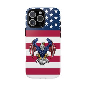 4th of July Independence Day Phone Case – Patriotic Red White Blue Cover for iPhone 16–11, Pixel 9–6, Samsung S25–S22 Models