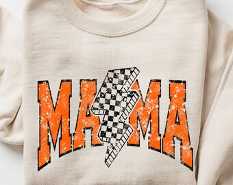 Halloween Mama Sweatshirt, Mom Halloween Shirt, Spooky Mama Shirt, Mama Halloween Gift, Checkered Halloween Mama Tee