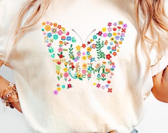 Subtle FDT Shirt, Anti Donald Trump Sweatshirt, Floral FDT Gift, Butterfly Anti Trump Shirt, Anti MAGA Shirts, Political Tee, Feminist Shirt