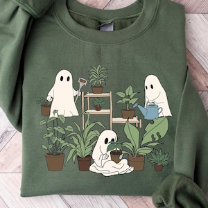 Ghost Plant Shirts Crazy Plant Lady TShirt, Ghost Plant Lady, Halloween Plants ,Ghost Plant Lady, Ghost Plant Shirts