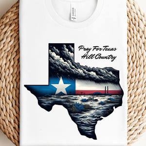 Pray for TEXAS Tshirt, Flood Relief Sweatshirt, Stronger than Storm, Strong Texas, Support Texas Community, Patriotic Shirt, Rescuer Support