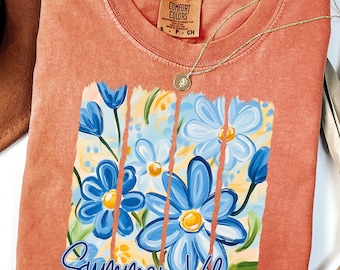 Comfort Colors® Summer Shirt, Trendy Summer Shirt, Hello Summer Shirt, Best Gifts for Her, Beach Shirt