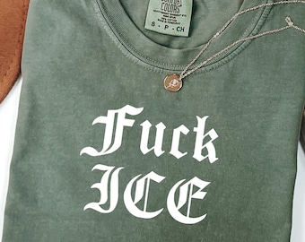 Comfort Colors® Abolish ICE Shirt, Pro Immigrant Shirt, Social Justice Shirt, Immigration Shirt, Activist Protest Shirt, No Human is Illegal
