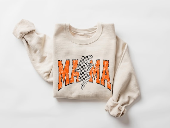 Halloween Mama Sweatshirt, Mom Halloween Shirt, Spooky Mama Shirt, Mama Halloween Gift, Checkered Halloween Mama Tee
