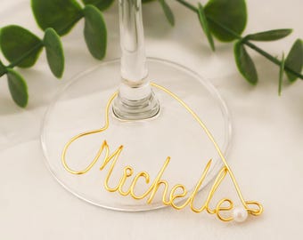 Name Charm,Personalized Name, Wine Glass Charm, Christmas Gift, Party Favors, Wedding Decorations, Bridesmaid Gift