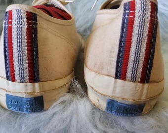 Vintage 60s Pro Keds Court King Low Top Tennis Shoes