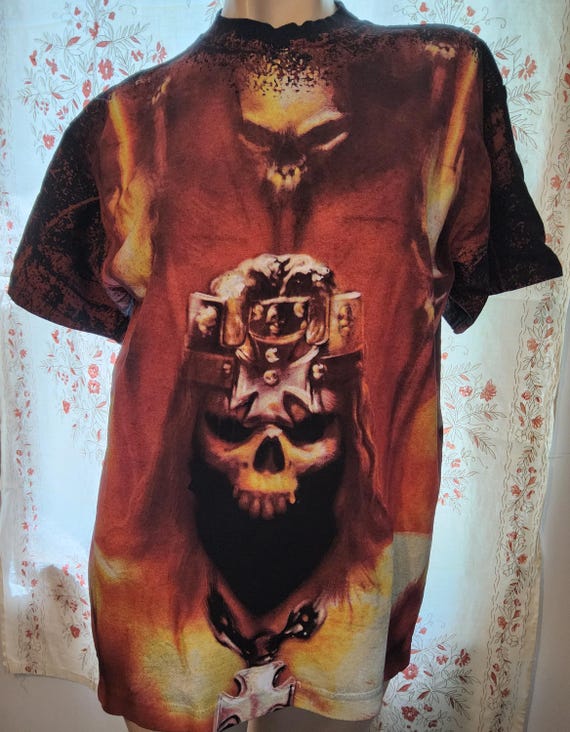 Vintage Y2K WWE Triple H Skull Graphic T-shirt - Size M - Etsy