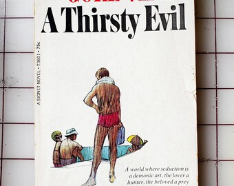 Vintage SiGNED 1958 Mass-Market Paperback A Thirsty Evil by Gore Vidal Signet Books