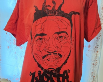 Vintage Hip Hop OOAK ODB Wu-Tang "Liota" TShirt Red Size X-Large