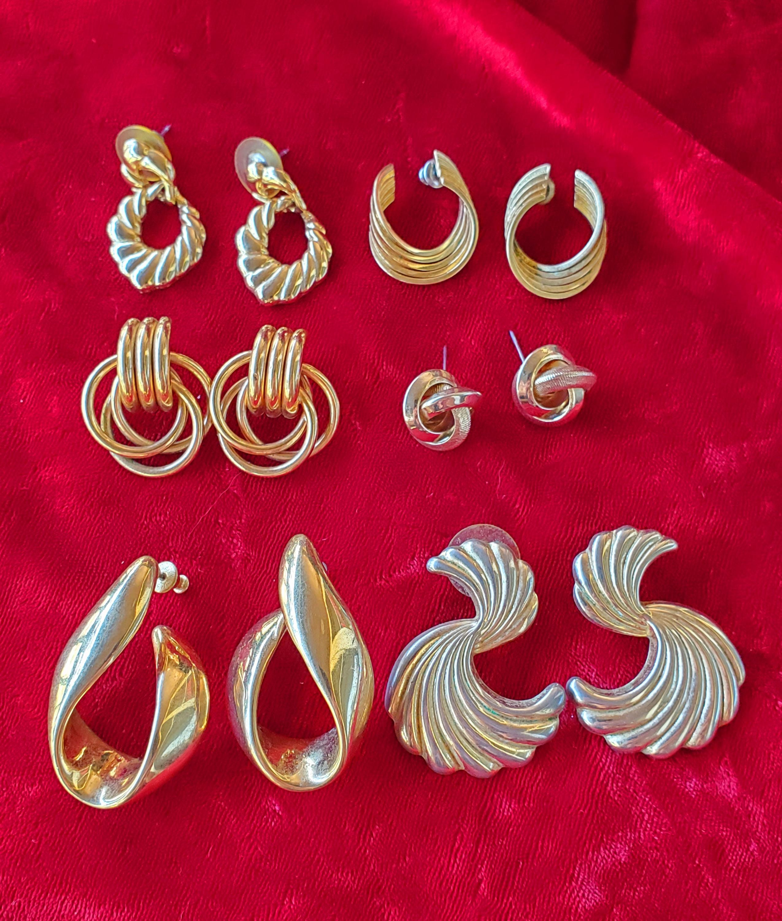 80s Gold Earrings