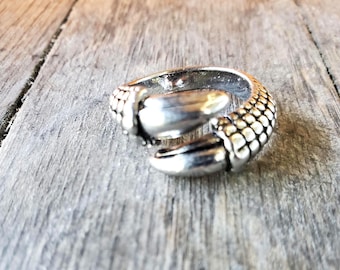 Dragon Claw Stainless Steel Biker Ring Sz 8.5