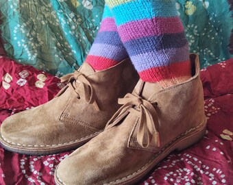 Vintage Y2k Clarks&#39;s Suede Chukka Desert Boots