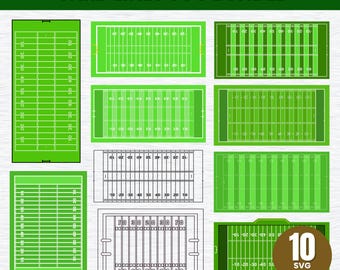 Football Field SVG Bundle | Soccer Yard Line Cut Files (png, jpg, pdf)