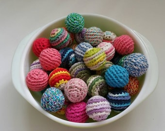 Handmade cat toy Murphy's Balls with cotton and organic catnip! Set of 3 balls!