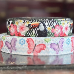 Butterflys and Toucans Elastic Ribbon FOE