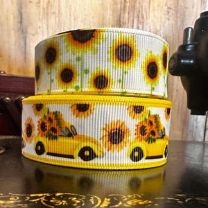 Sunflowers Grosgrain Ribbon