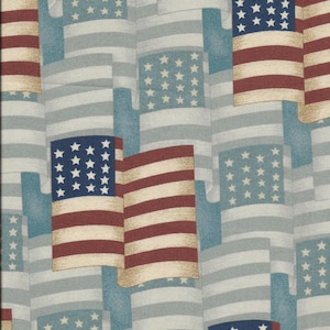 USA American The Beautiful Fabric sold by the half yard
