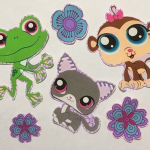 littlest Pet Shop Appliqué Sew on Set of 6