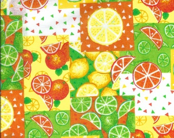 Tkanina CitrusFruit sprzedawana na pół jarda Materiał rzemieślniczy, tkanina pikowana, projekt na Halloween