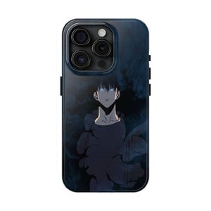 Solo leveling sung jin-woo phone case, anime phone case, man phone case, iphone 16 pro max case, solo leveling phone case