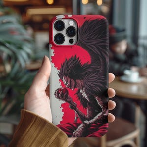 Death Note Handyhülle, langlebiger Beschützer für Fans, Geschenk für Anime-Liebhaber, stilvolles Handyzubehör, Anime-inspirierte robuste Handyhülle
