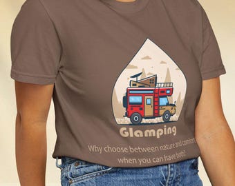 Unisex Garment-Dyed Glamping T-Shirt -