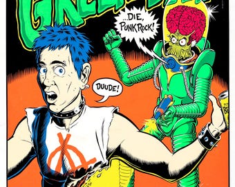 Green Day Concert Poster - Olympic Auditorium - September 13, 1985 - 13x19