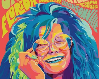 A Night With Janis Joplin Concert Poster 13"x19"