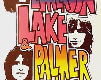Emerson, Lake & Palmer 1970 Concert Poster 13"x19"