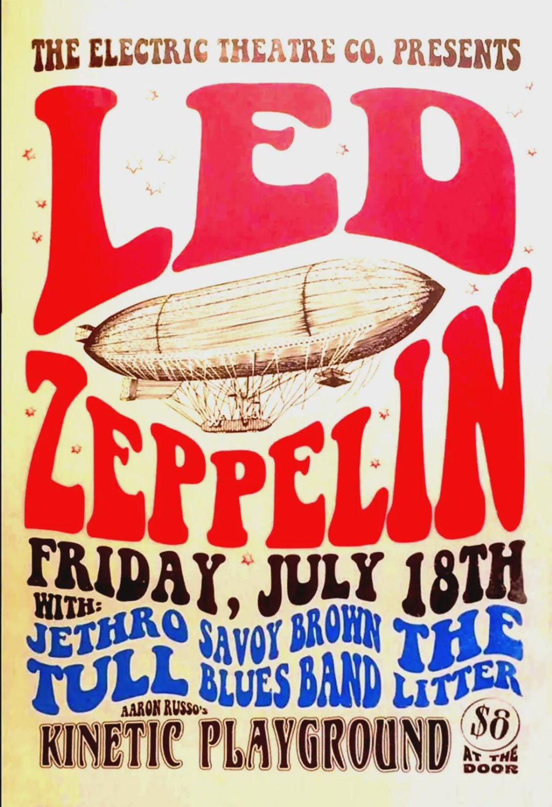 Led Zeppelin 1969 Concert Poster 13