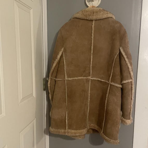 Vintage 70's  Sheepskin Coat / Shearling Coat / Marlboro Man/Size 46 View 5
