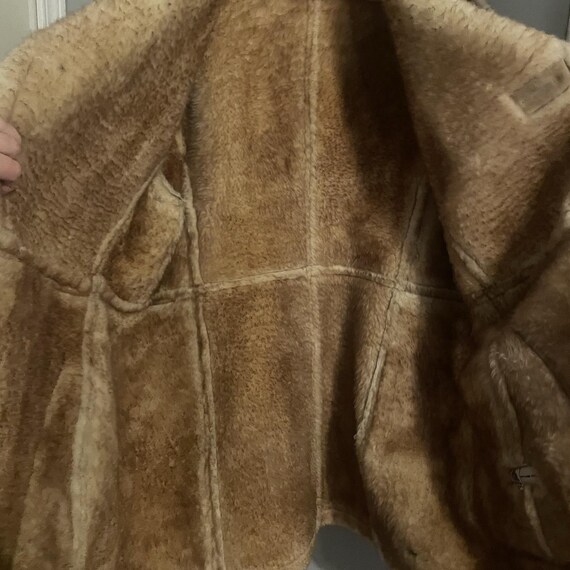 Vintage 70's  Sheepskin Coat / Shearling Coat / Marlboro Man/Size 46 View 4