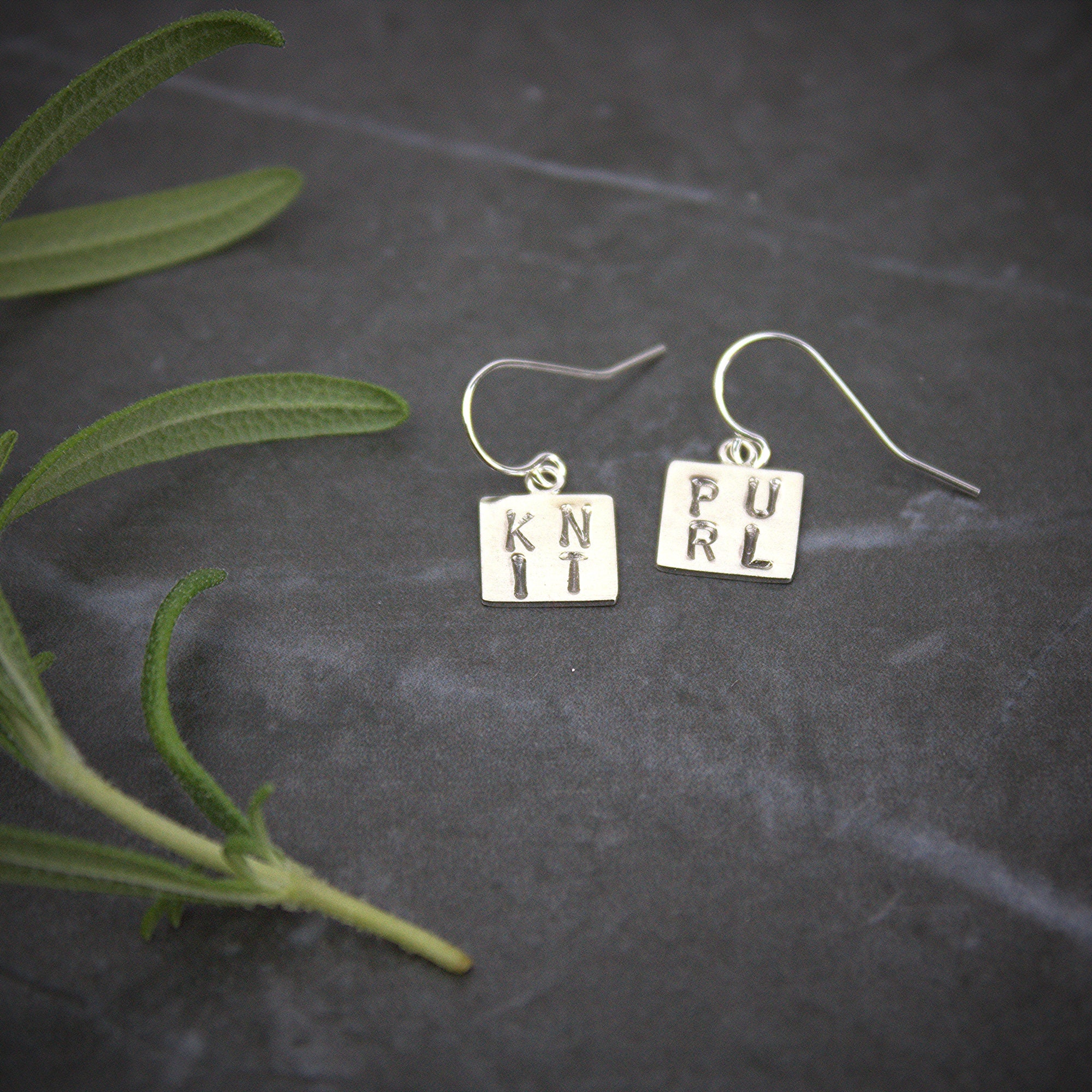 Knitting Earrings - Image 1