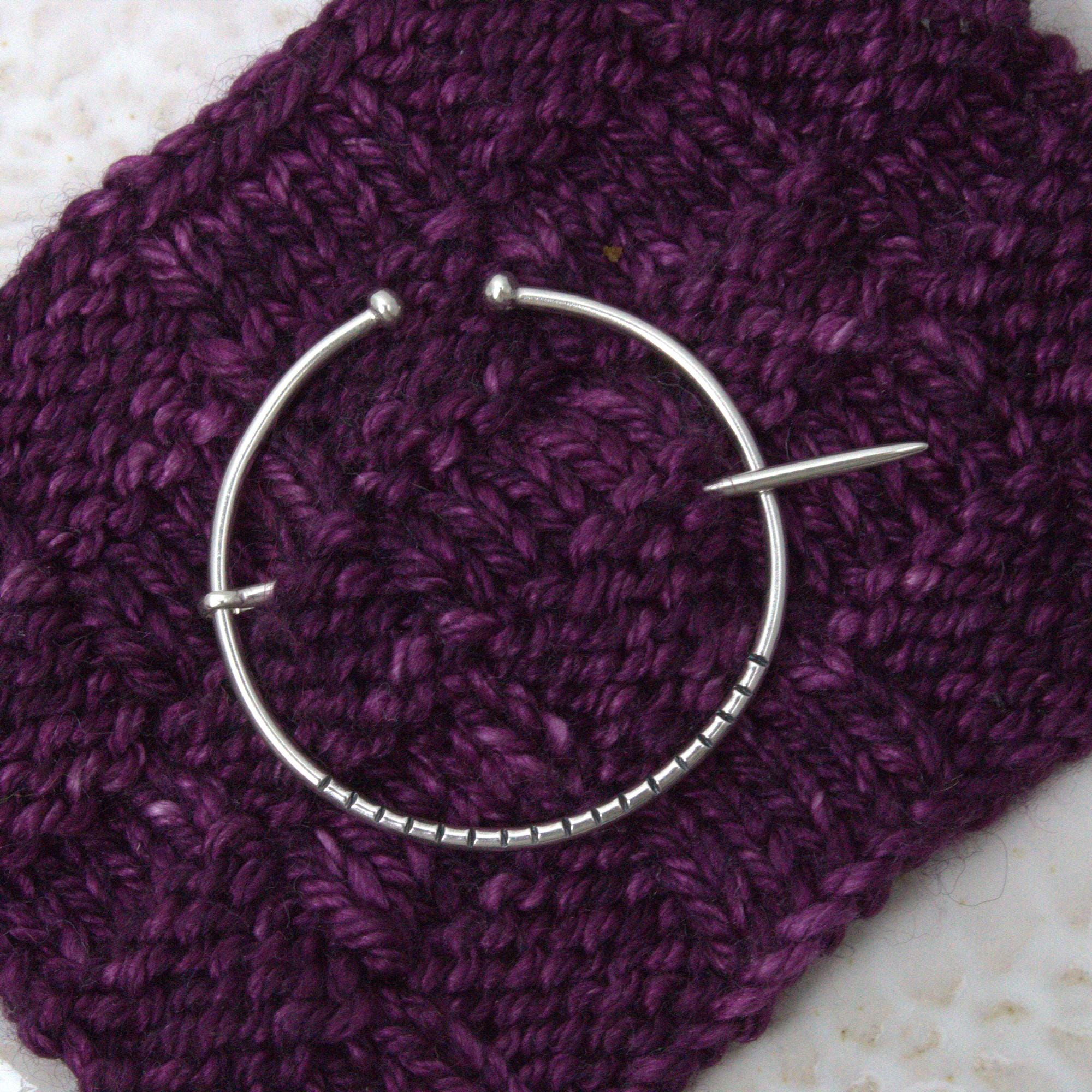 Shawl Pin, Brooch, Cloak Pin, Penannular Pin, Silver Shawl Pin