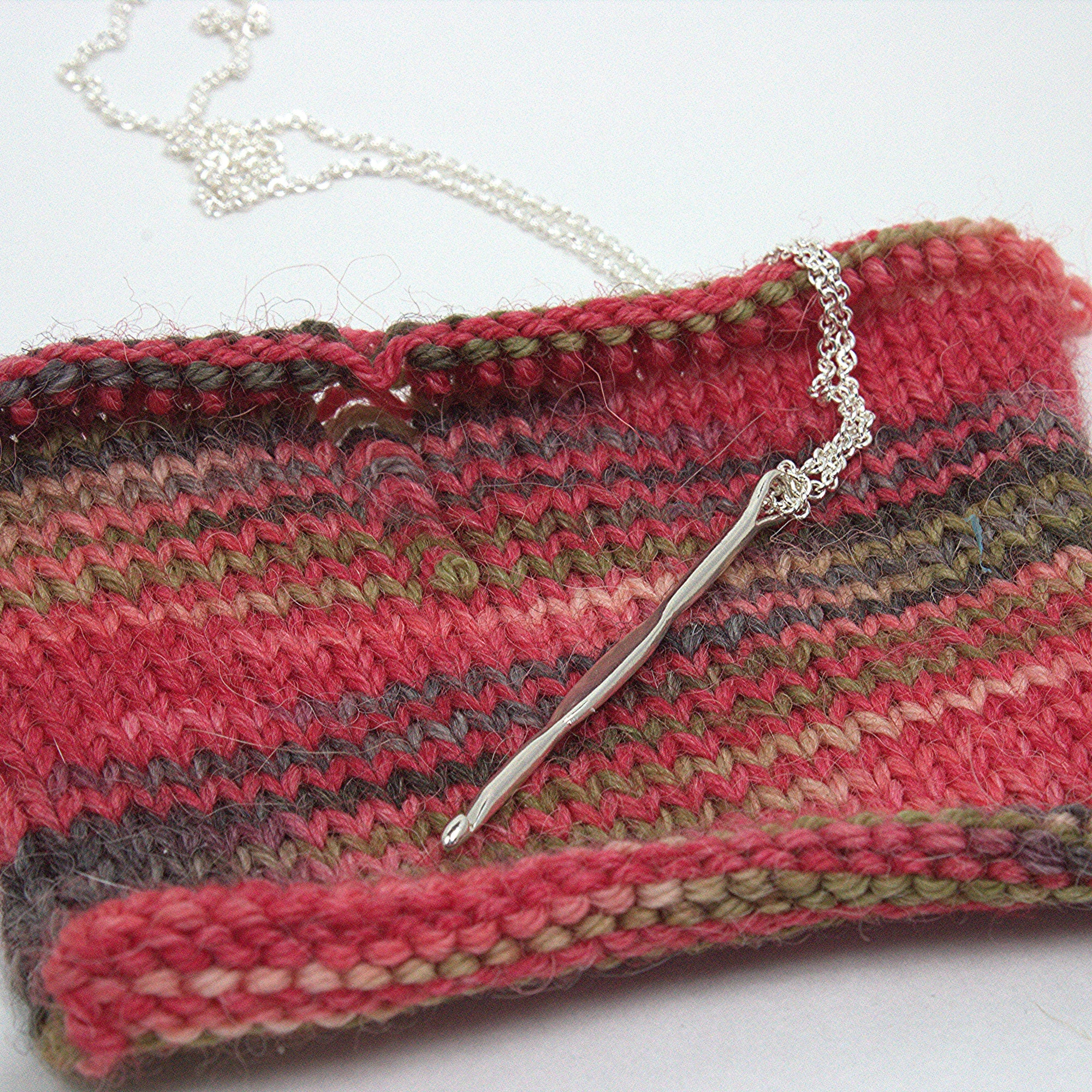 Tiny Crochet Hook Pendant - Image 1