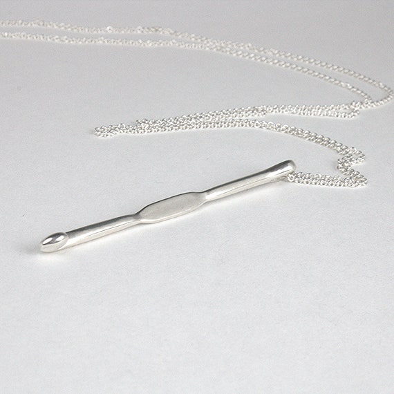 Crochet hook best sale necklace