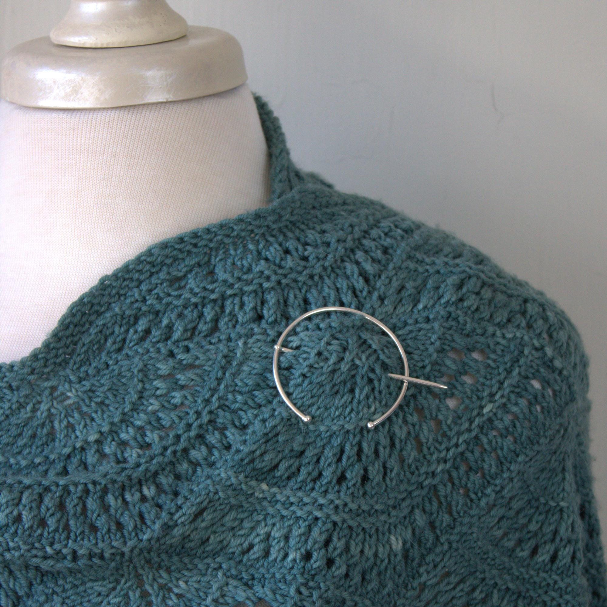 Shawl Pin, Brooch, Cloak Pin, Penannular Pin, Silver Shawl Pin - Thumbnail 6