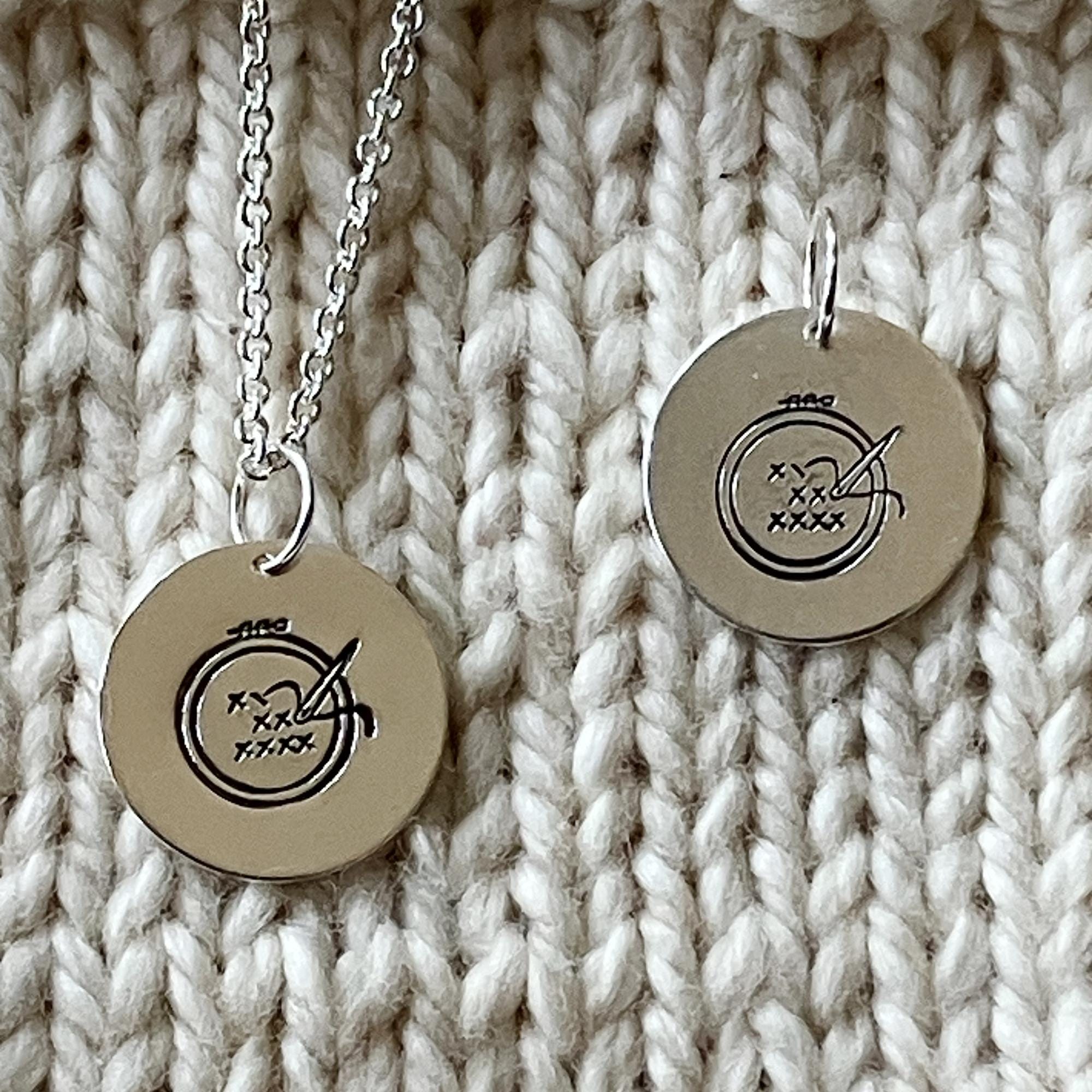 Embroidery Hoop Charm Necklace - Image 1