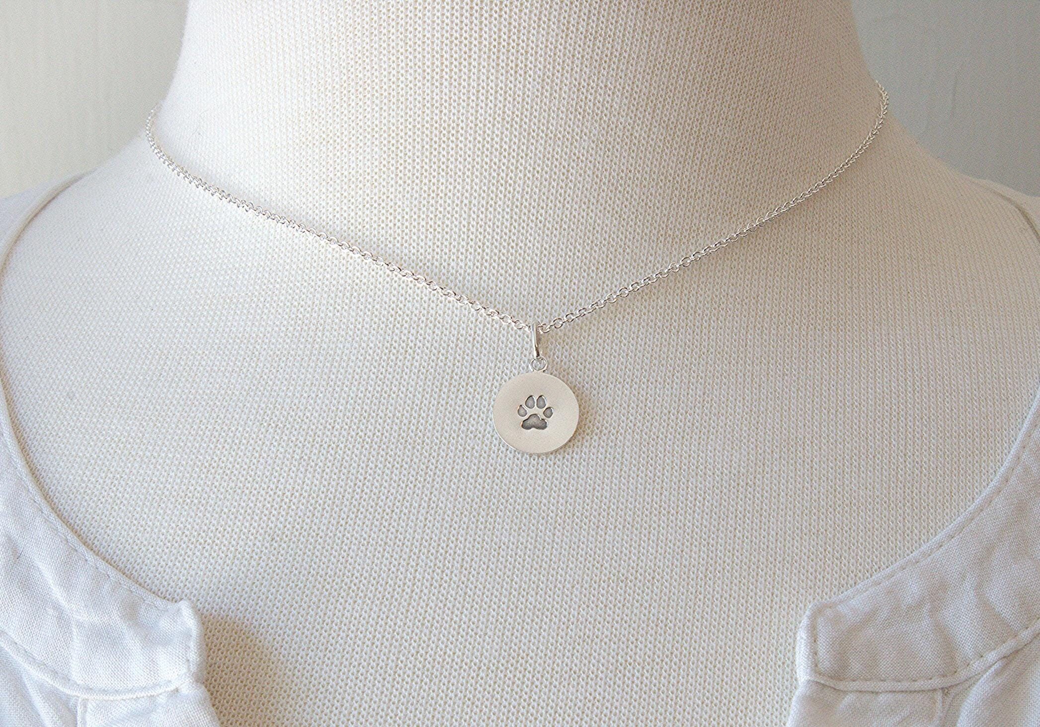 Paw Print Charm Necklace - Image 1