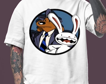 Sam and Max Videogame Shirt, Unisex Retro Gaming T-Shirt, Vintage Gamer Tee