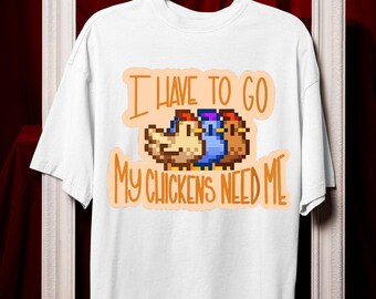 Camiseta de Stardew Valley, Camiseta de Pollo Gamer, Regalo Gamer Acogedor